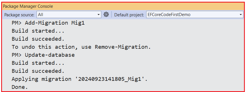 Table Per Hierarchy Inheritance in Entity Framework Core