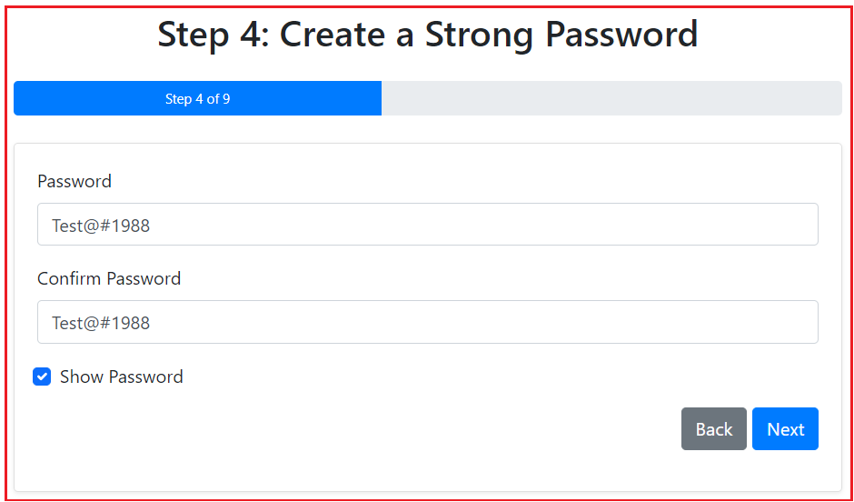 Create a Strong Password