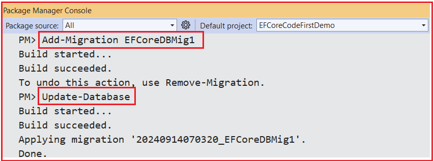 Generating and Applying Migration
