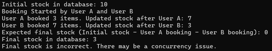 Real-Time Example to Understand Concurrency Issue