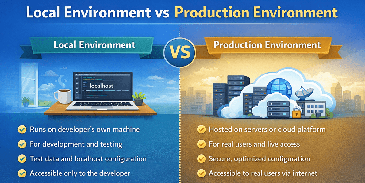 Local Environment vs Production Environment