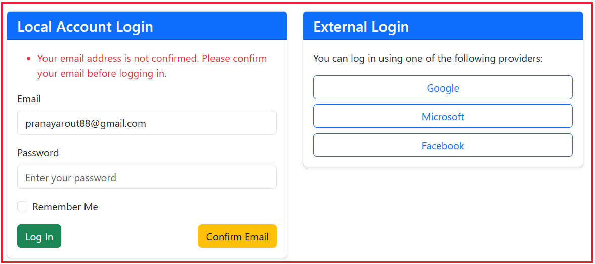 Block Login if Email is not Confirmed Flow