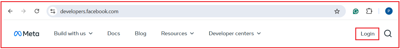 Facebook Account External Login Setup
