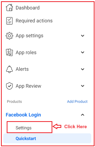 Facebook Account External Login Setup