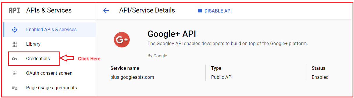 Create OAuth Credentials