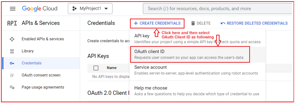 How to Create Google OAuth Credentials