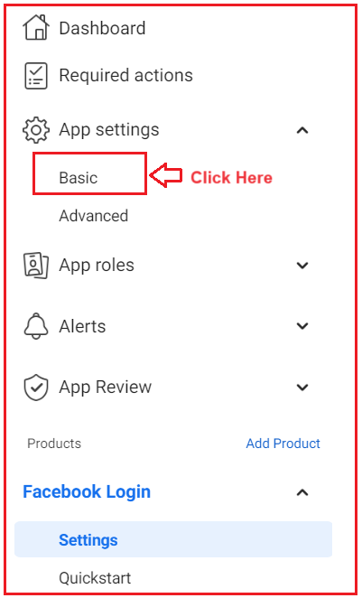 Get App ID and App Secret