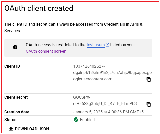 How to Create Google OAuth Credentials