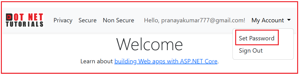 How Do We Add a Password to the Local Account Linked to the External Login?