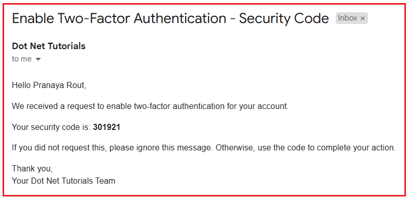 How to Implement Two-Factor Authentication in ASP.NET Core Identity