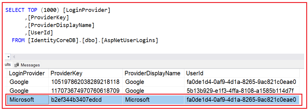 Integrating Microsoft External Authentication in ASP.NET Core MVC