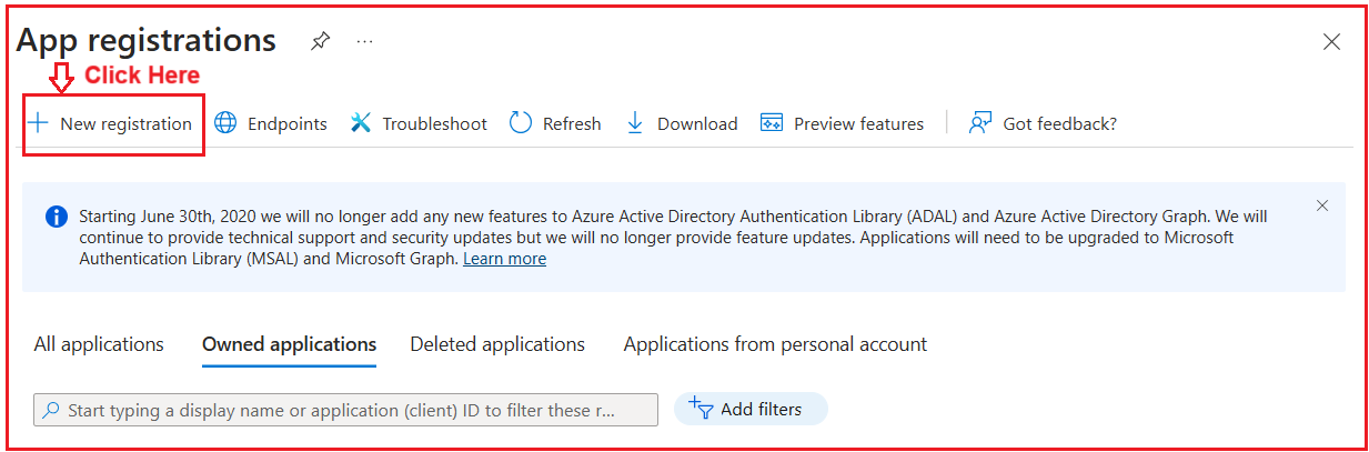 Register a New Application