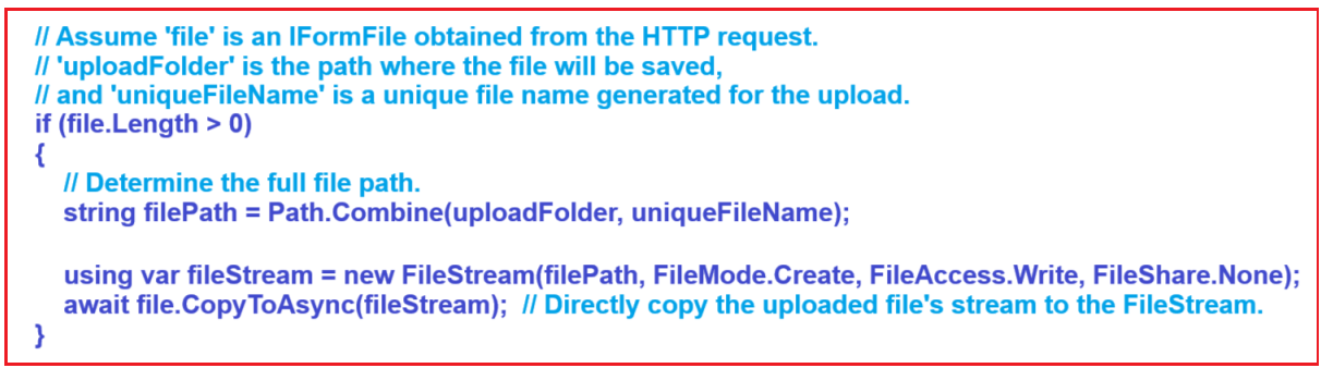 Streaming Approach to Upload File in ASP.NET Core MVC