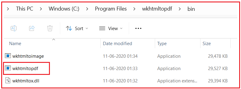 Download wkhtmltopdf