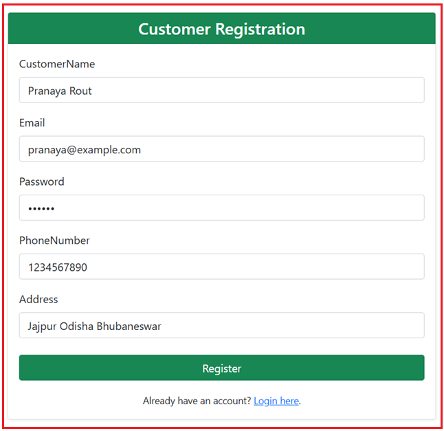 Food Delivery App using ASP.NET Core MVC