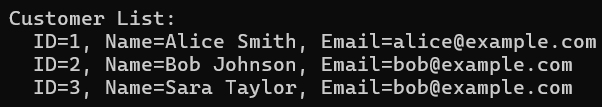 Example to Understand Connected Architecture in ADO.NET Core