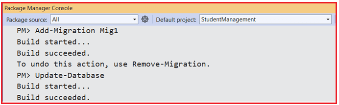 Creating and Applying Database Migration