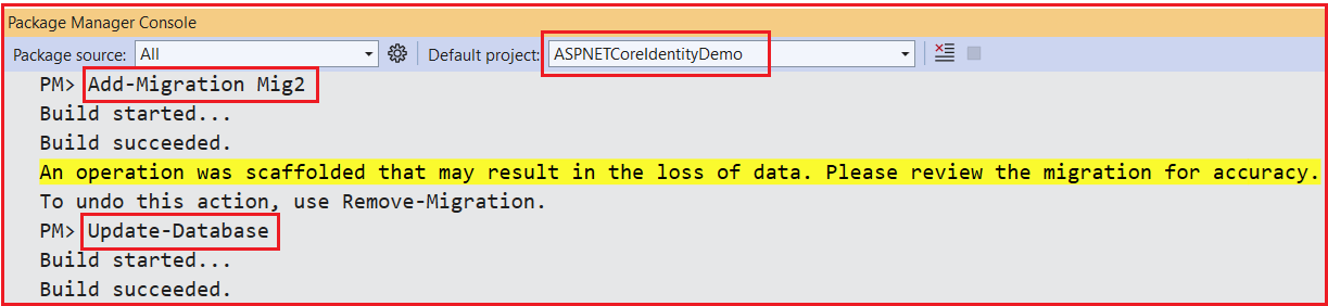 Customizing ASP.NET Core Identity Database Tables