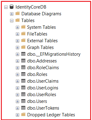 Customizing ASP.NET Core Identity Database Tables