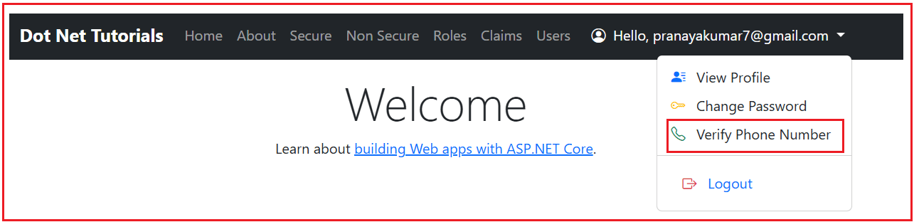 How to Verify Phone Number in ASP.NET Core Identity?