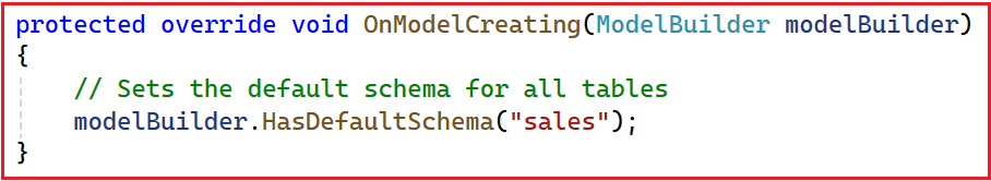 Setting a Default Schema