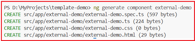Create a Component with an External Template