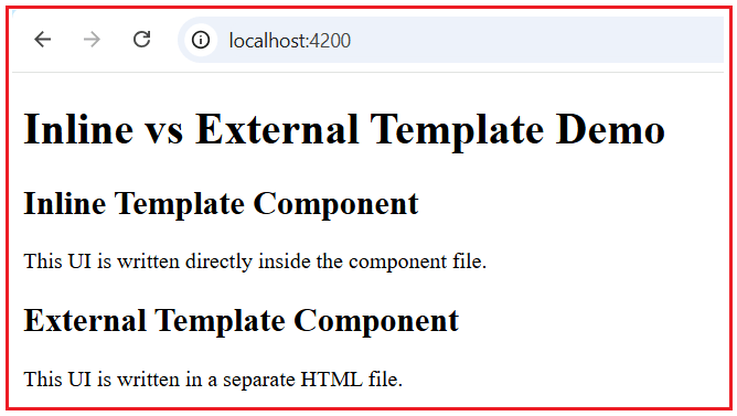 Template VS Templateurl in Angular - Dot Net Tutorials
