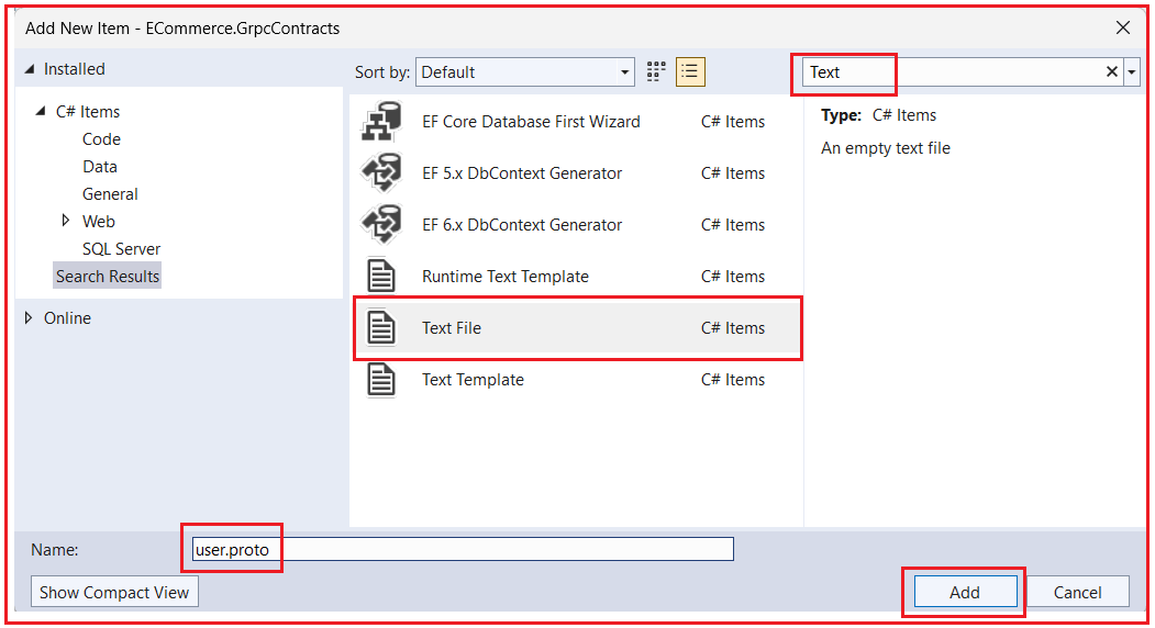 Implementing gRPC in ASP.NET Core Microservices