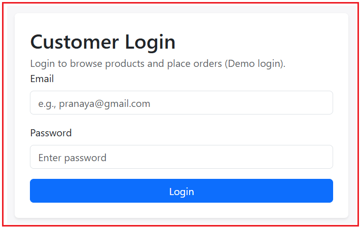 Login Page Login Page
