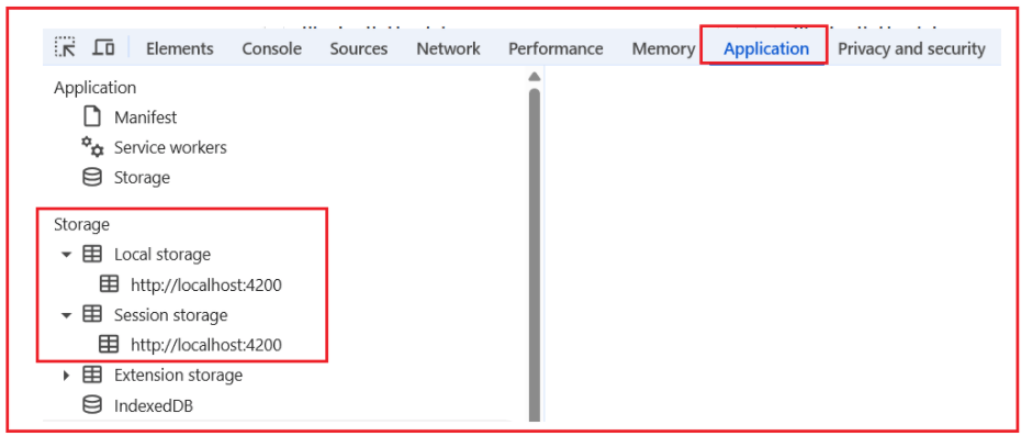 How to check Local Storage and Session Storage in Google Chrome DevTools?