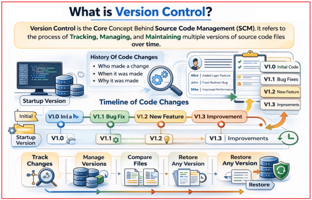 Introduction to Source Code Management - Git - Dot Net Tutorials
