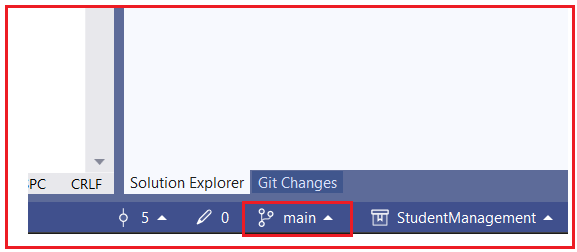 How to Ensure We Are in the main Branch