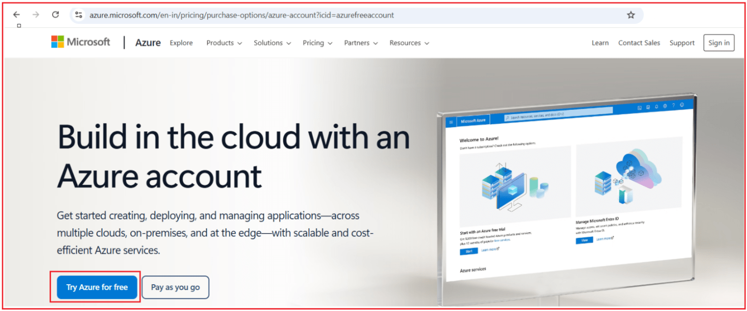 How to Create an Azure Account - Dot Net Tutorials