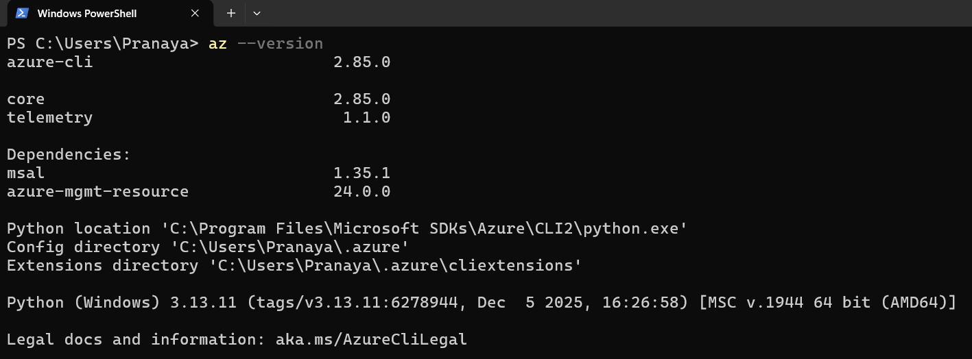 Azure CLI Should Be Installed